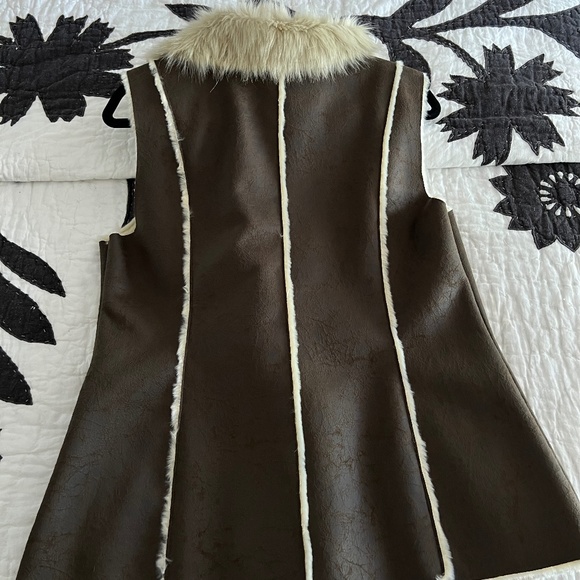INC international Concepts Faux Suede and Faux Fur Vest - Picture 2 of 11